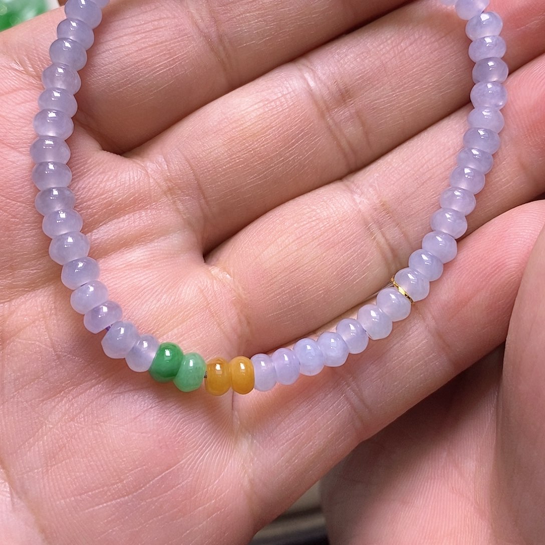 未镶嵌翡翠手链珠子手串