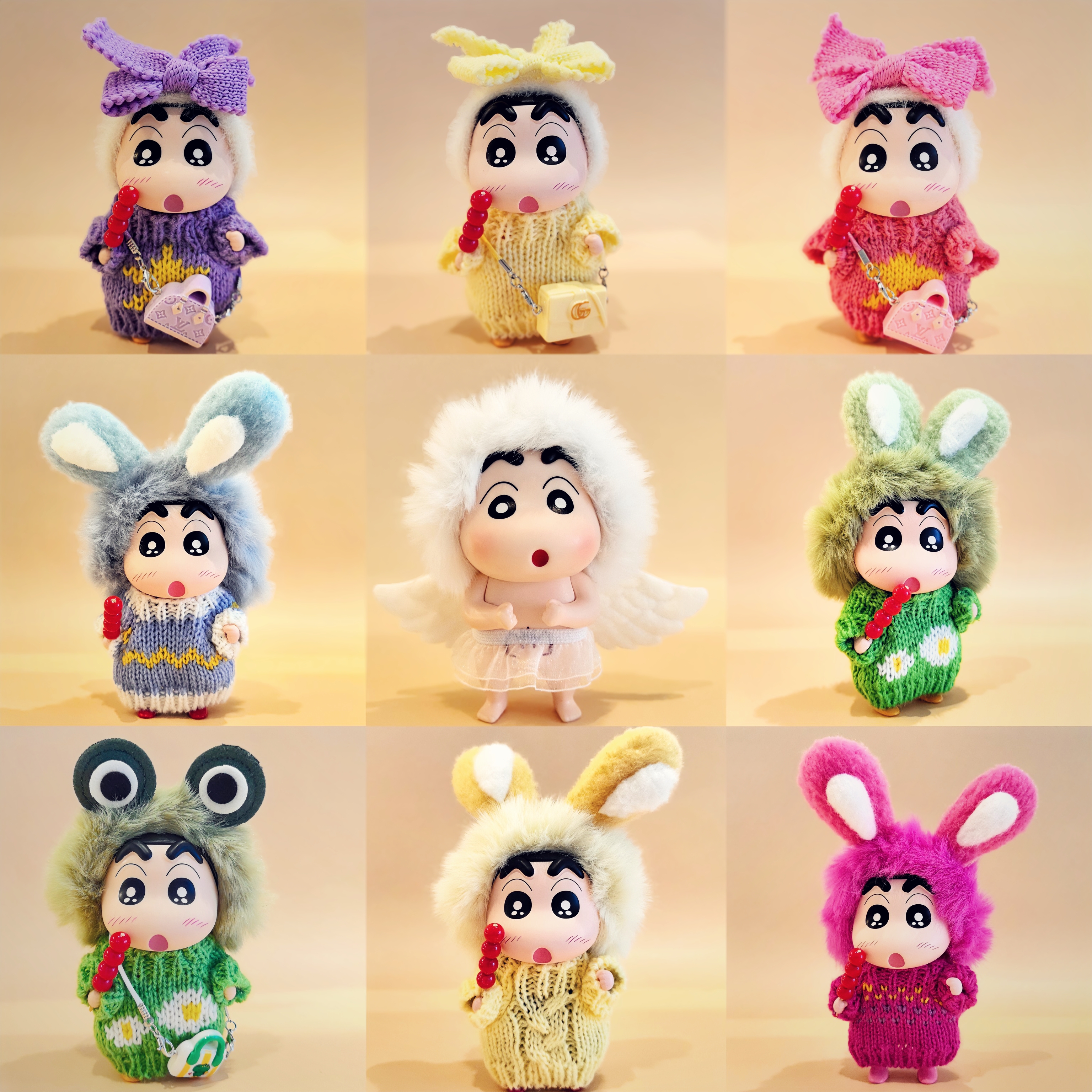 糖果蜡笔小新小新可爱手办车载桌面网红家居物件