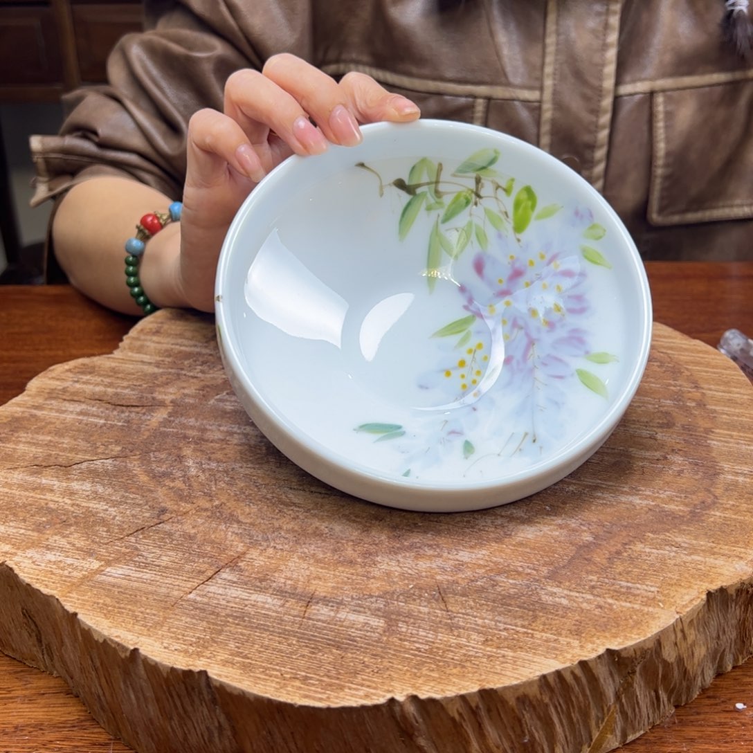 瓷片景德镇陶瓷手工手绘制作