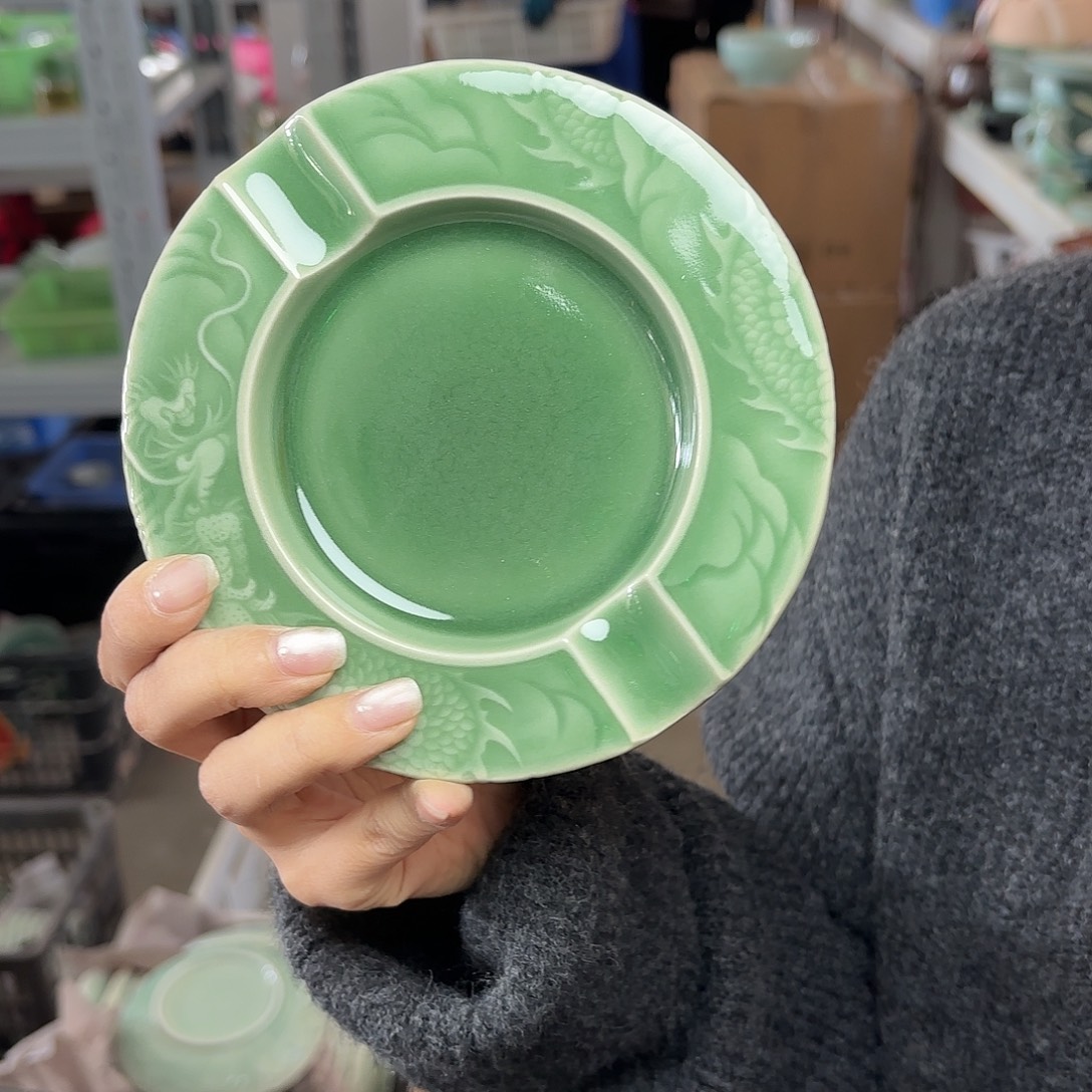 龙泉云间青瓷小米茶器