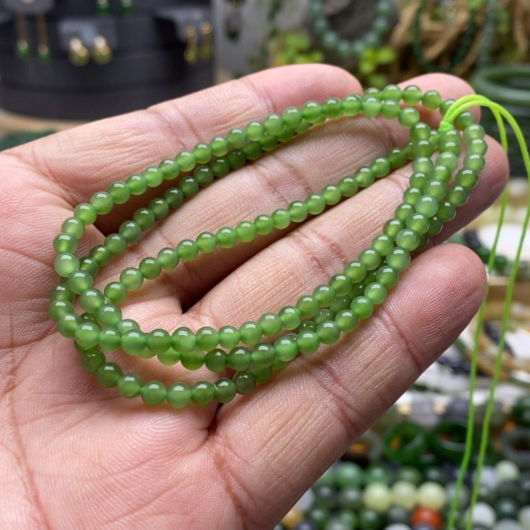 和田玉（碧玉）颈饰未镶嵌小*鱼不退换 无鉴赏期