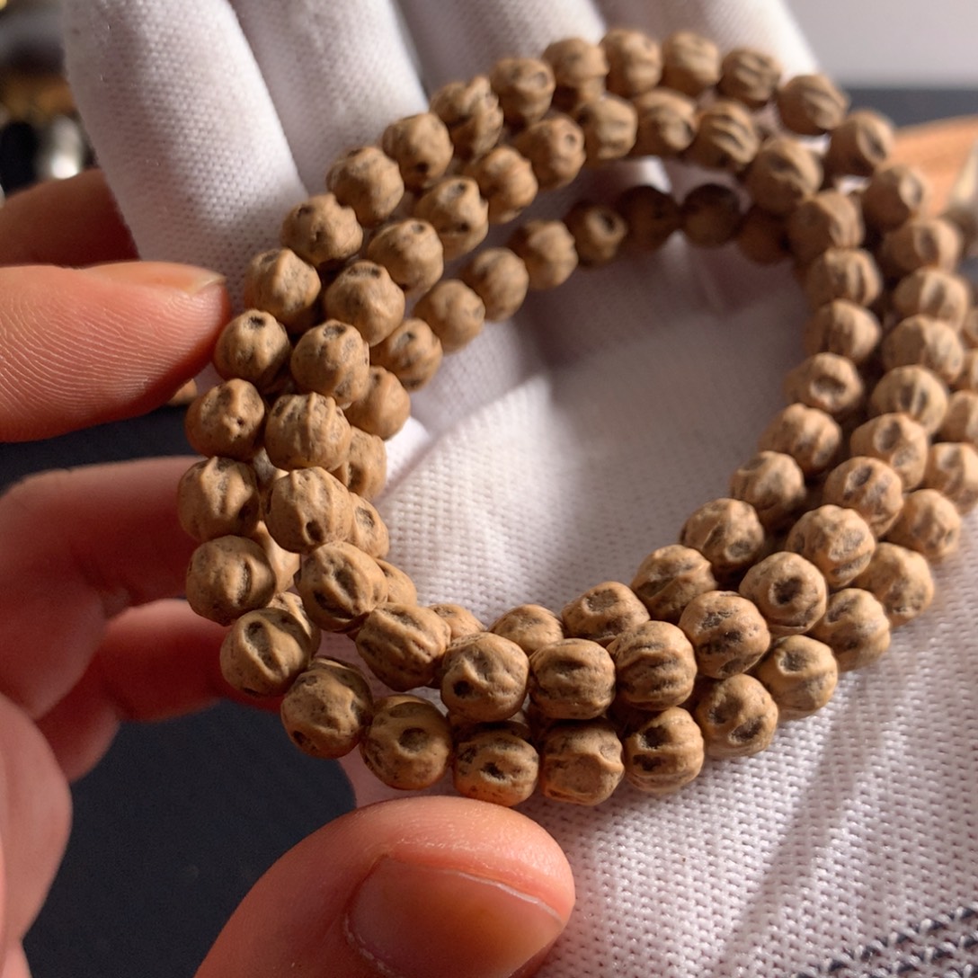 柏香籽/百香籽吊坠微磨鬼脸