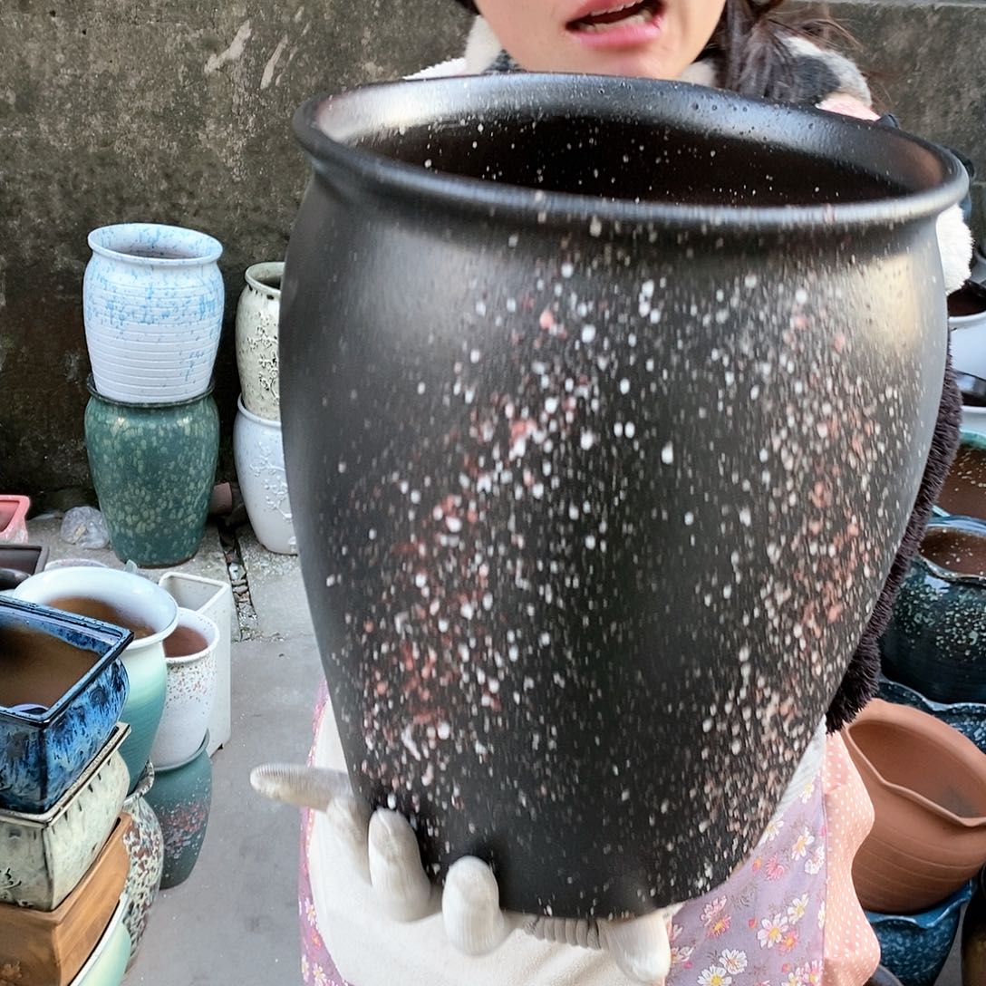 紫砂花盆正品口25高30