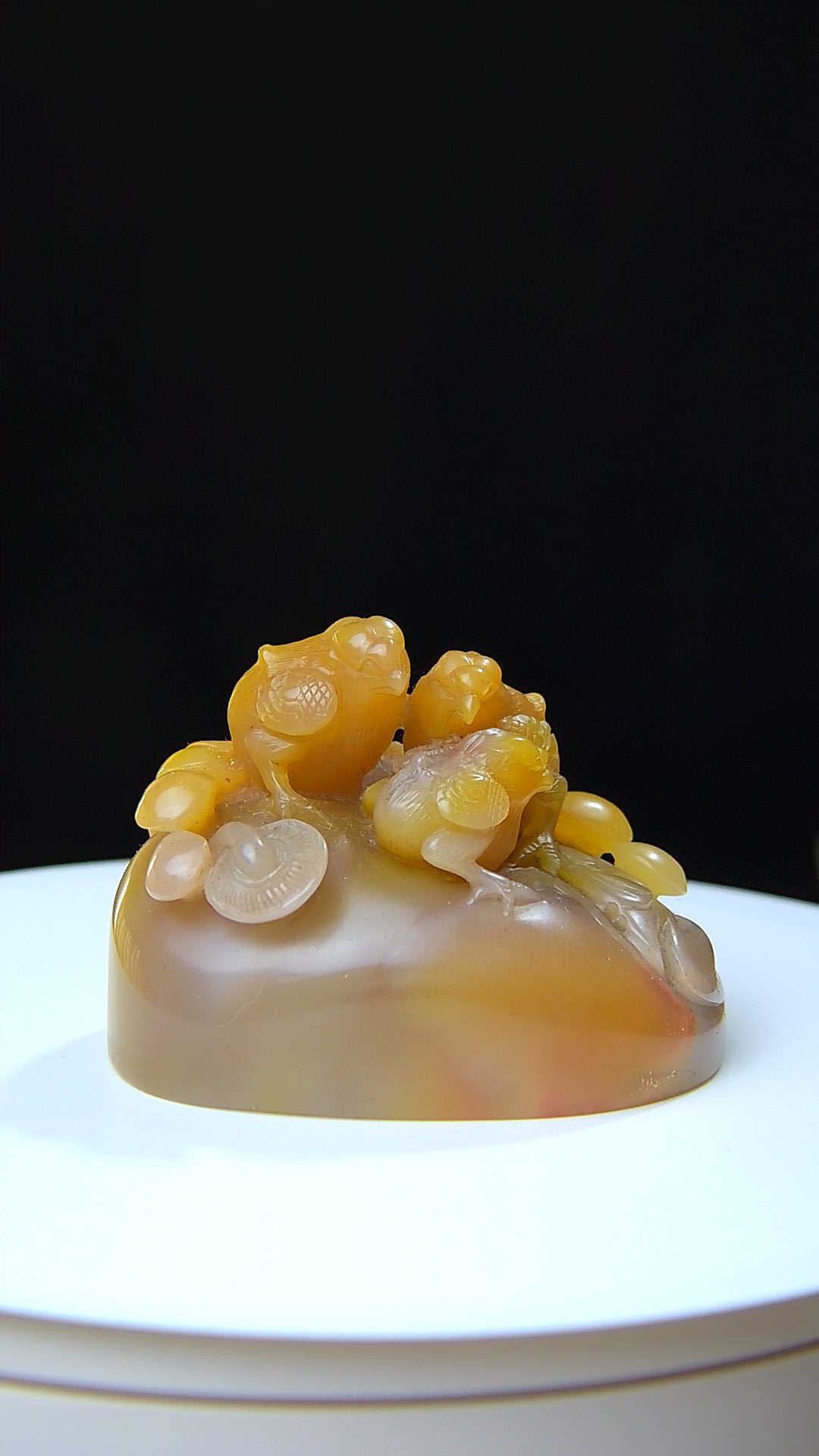 寿山石印章，一家亲