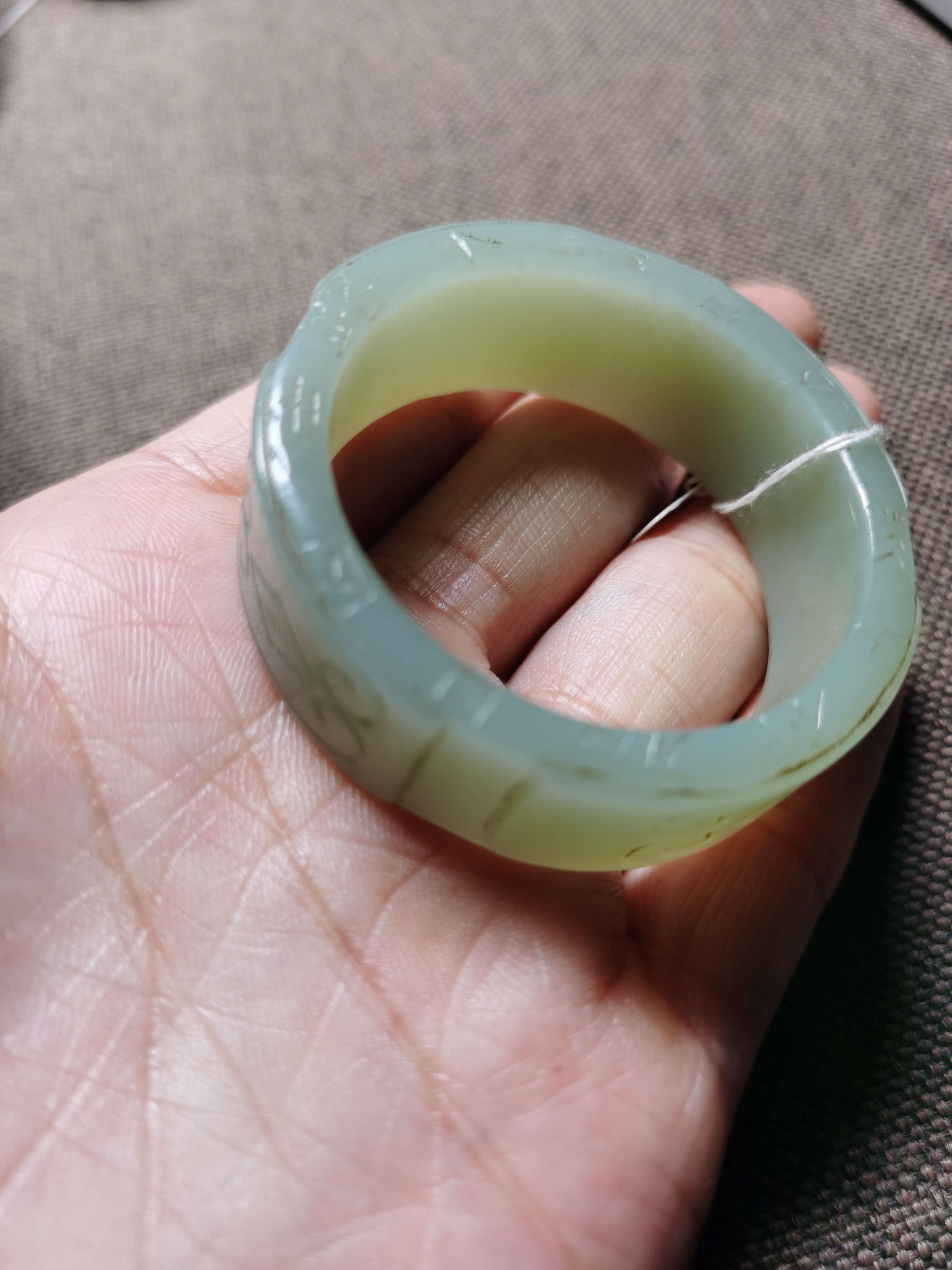 和田青玉手环把件