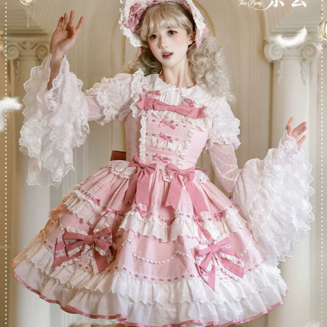 实体店现货现发 心动玩偶 莉莉的茶会JSk 原创古早感洛丽塔lolita