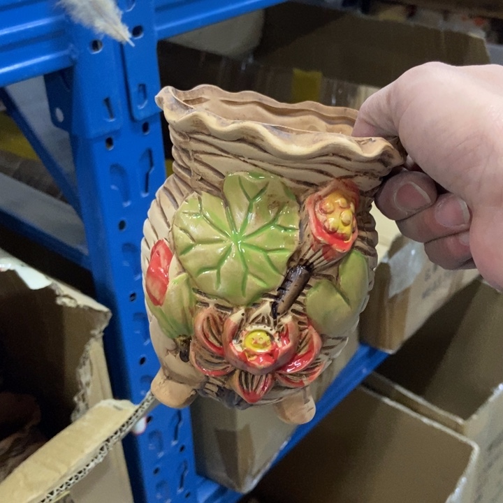 陶瓷花盆单场满9.9发10.5*13