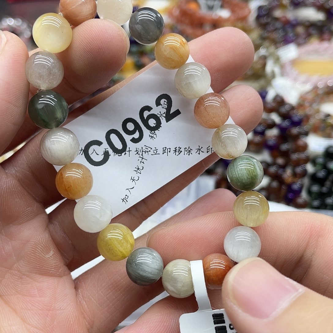 水晶未镶嵌手串天然