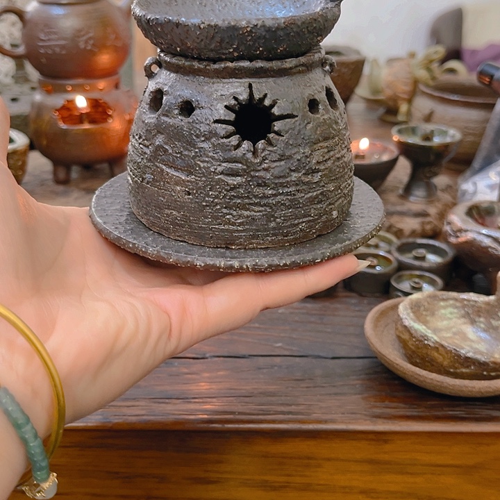 嗣***人小福泥陶艺茶几风