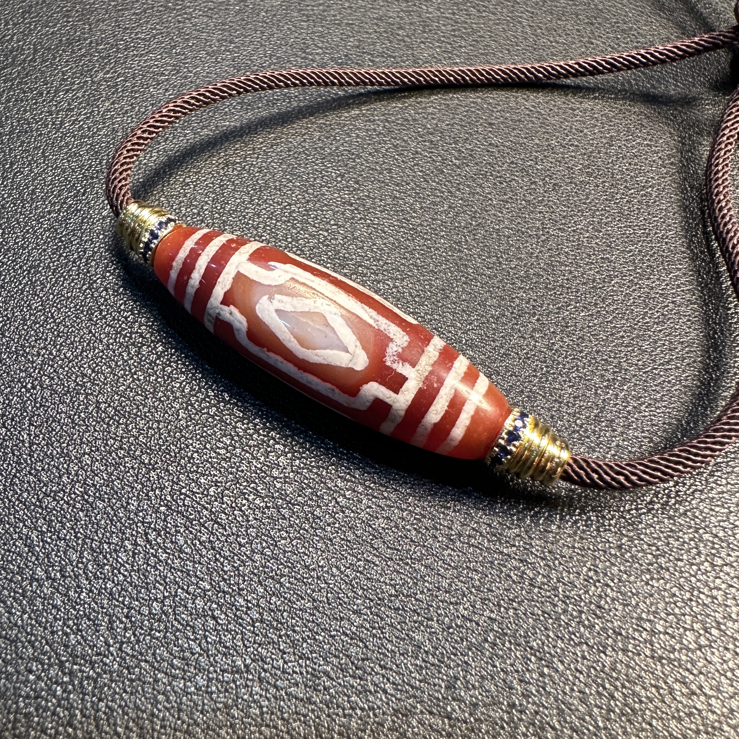 19世纪红玛瑙三 眼珠珠 333-868