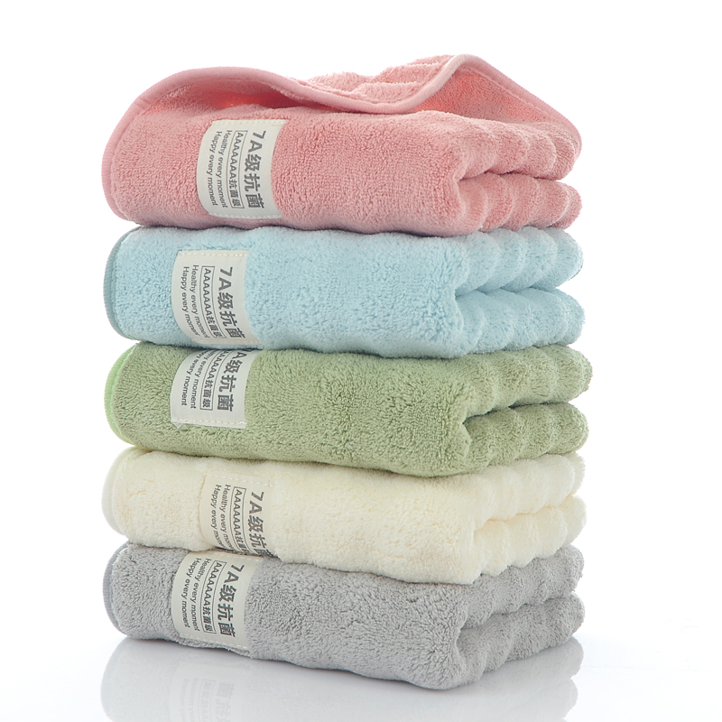 5条装-7A抗菌毛巾泡泡绒超柔软家用加厚吸水毛巾