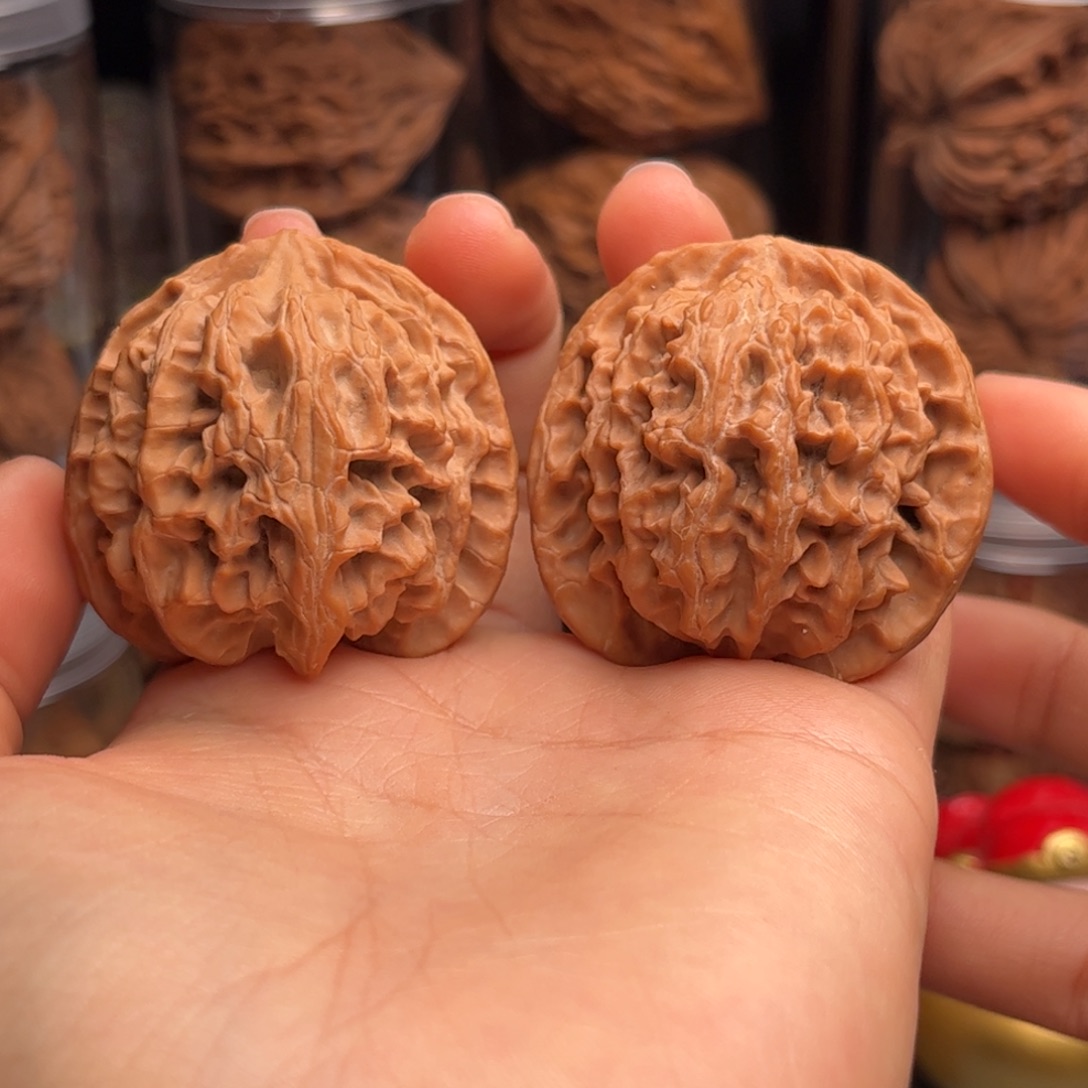 把件文玩核桃苹果园 42 全品橙皮