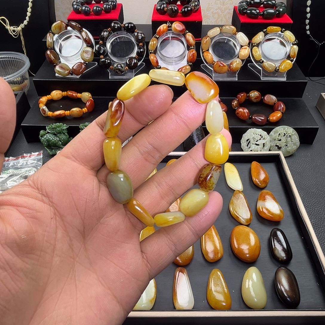 和田玉套链未镶嵌