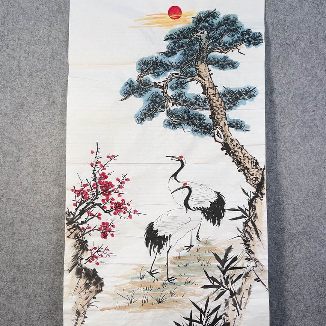 国画698 牡丹等花卉图案装饰图案为