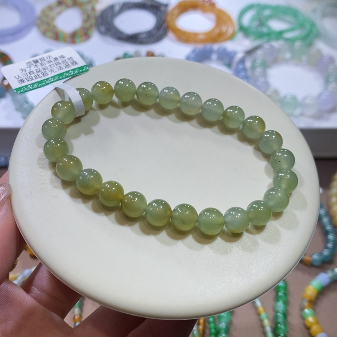 翡翠手链未镶嵌秋香