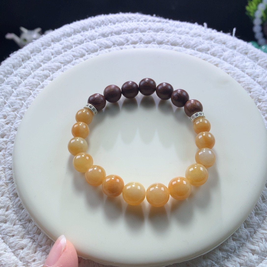 翡翠手链未镶嵌秋意浓