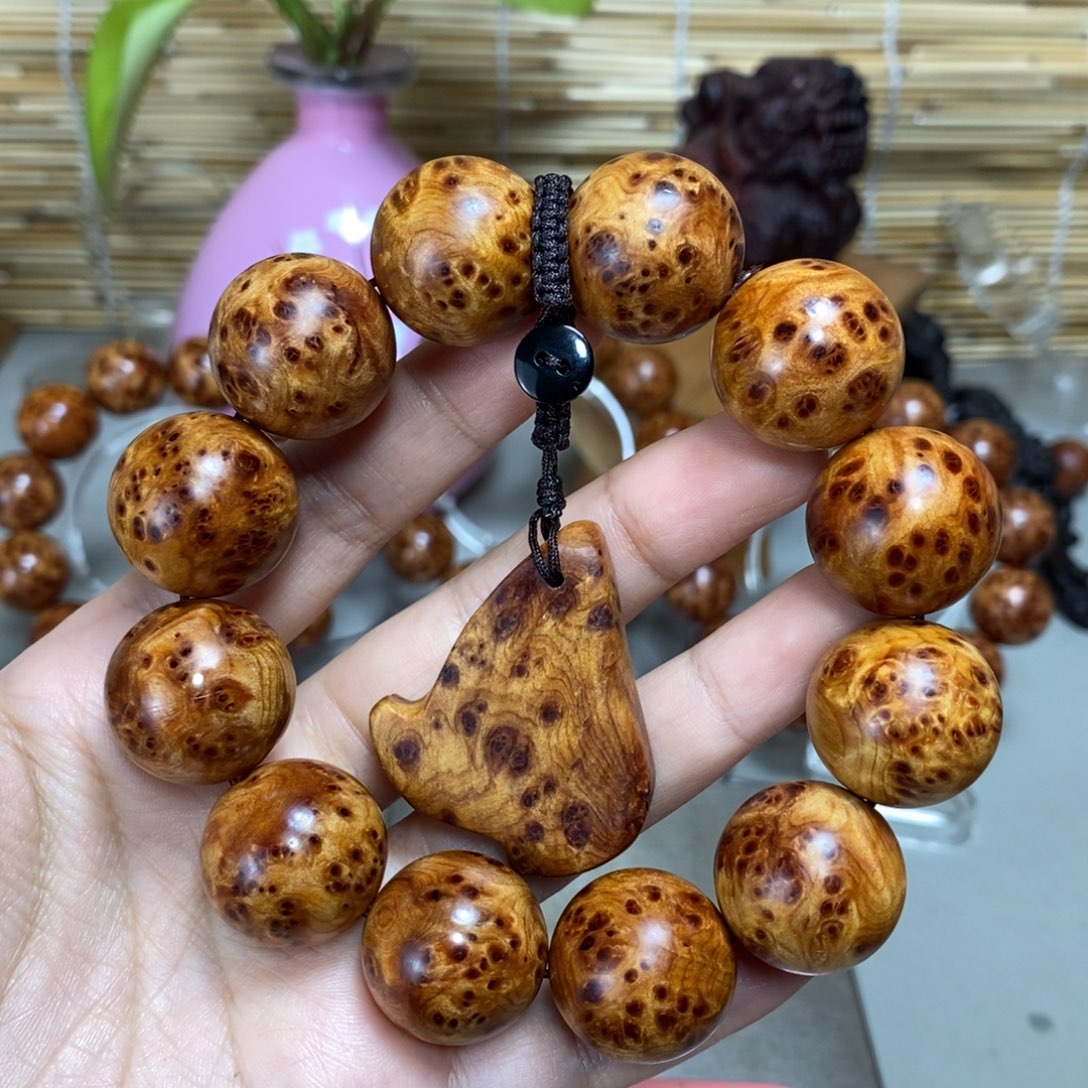 柏木（崖柏）手串/手链深*龙