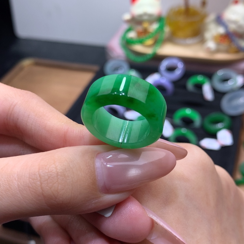 【闪购商品】未镶嵌戒指翡翠博***?10-11