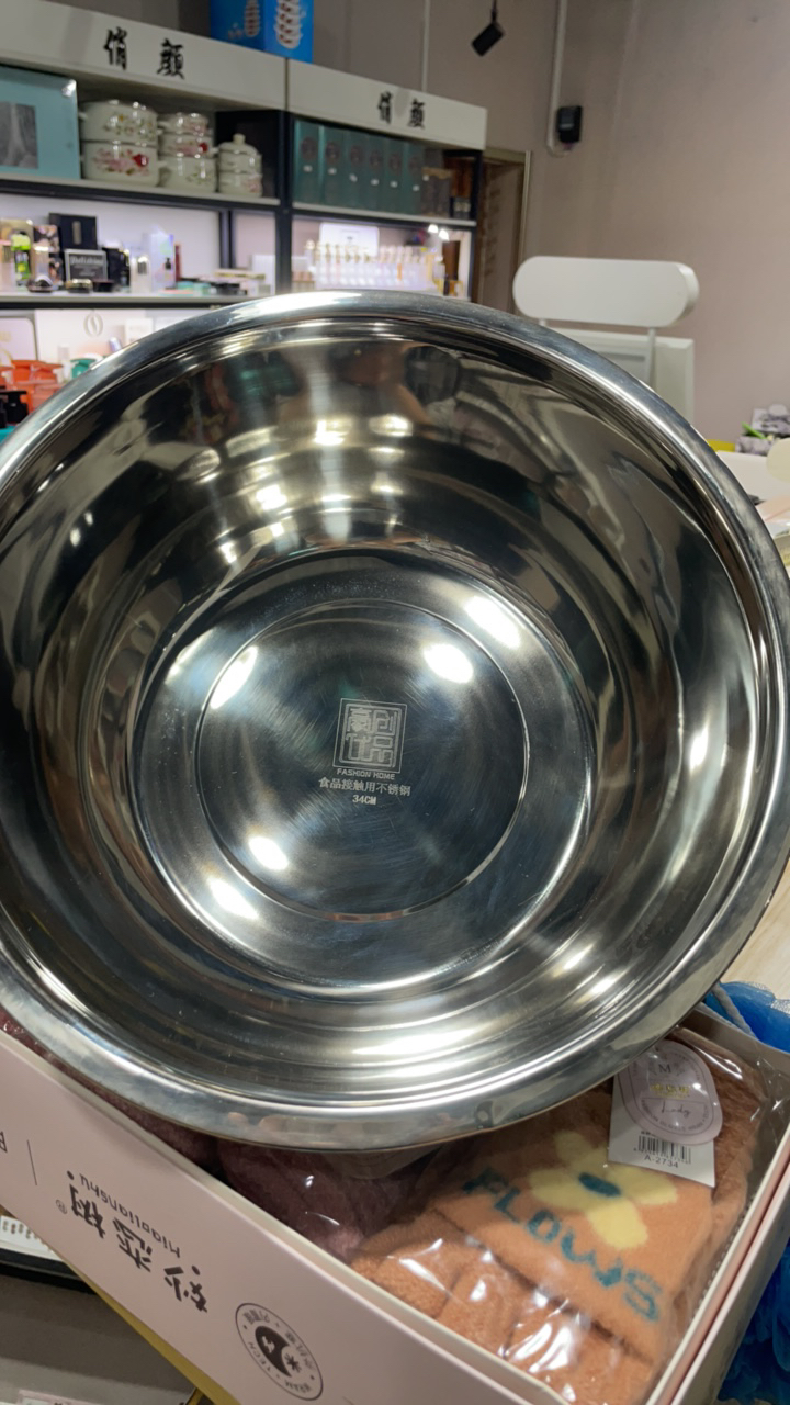 加厚食品接触用不锈钢盆