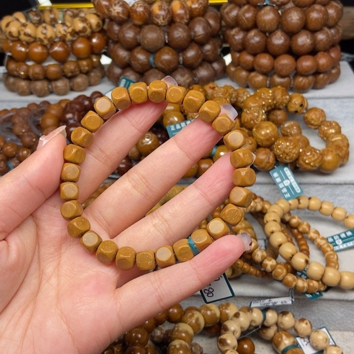 紫金鼠手串赤**心紫金鼠实心六方手工7