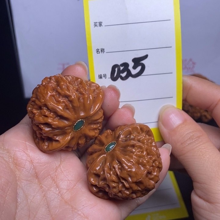 文玩核桃吊坠035/41宫灯镶嵌福利