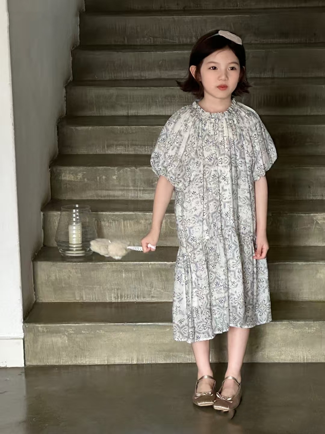 洋气夏季1791连衣裙甜美少女风宽松女孩裙子