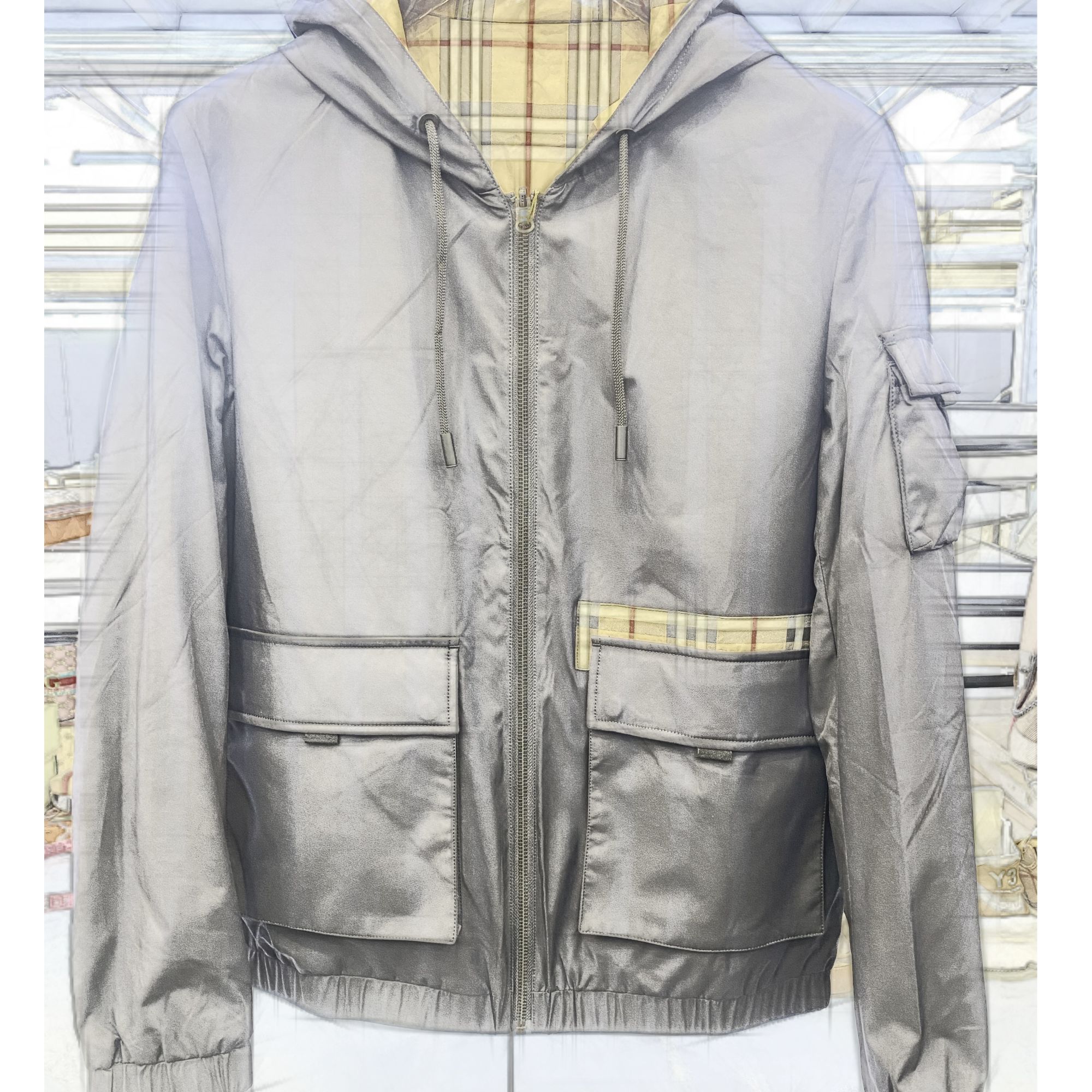 外套连帽双面穿夹克透气百搭【A21QM33D23】