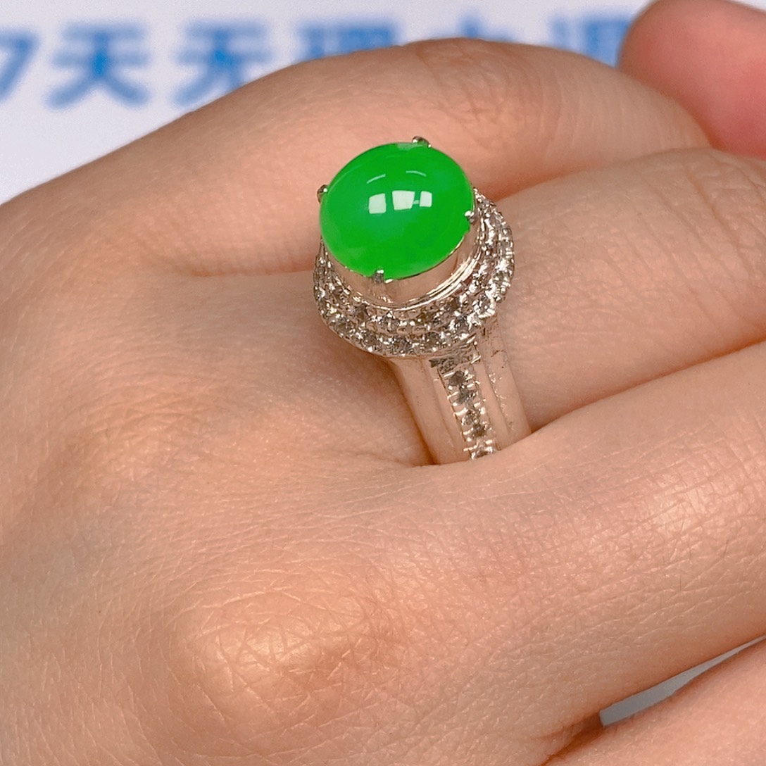 翡翠戒指未镶嵌翡翠