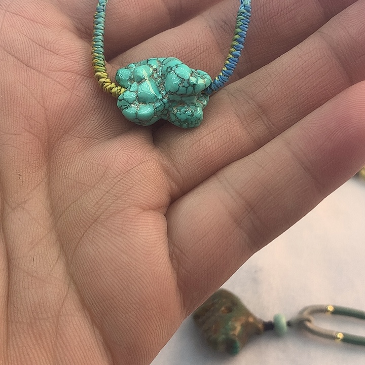 绿松石未镶嵌吊坠(不含链)