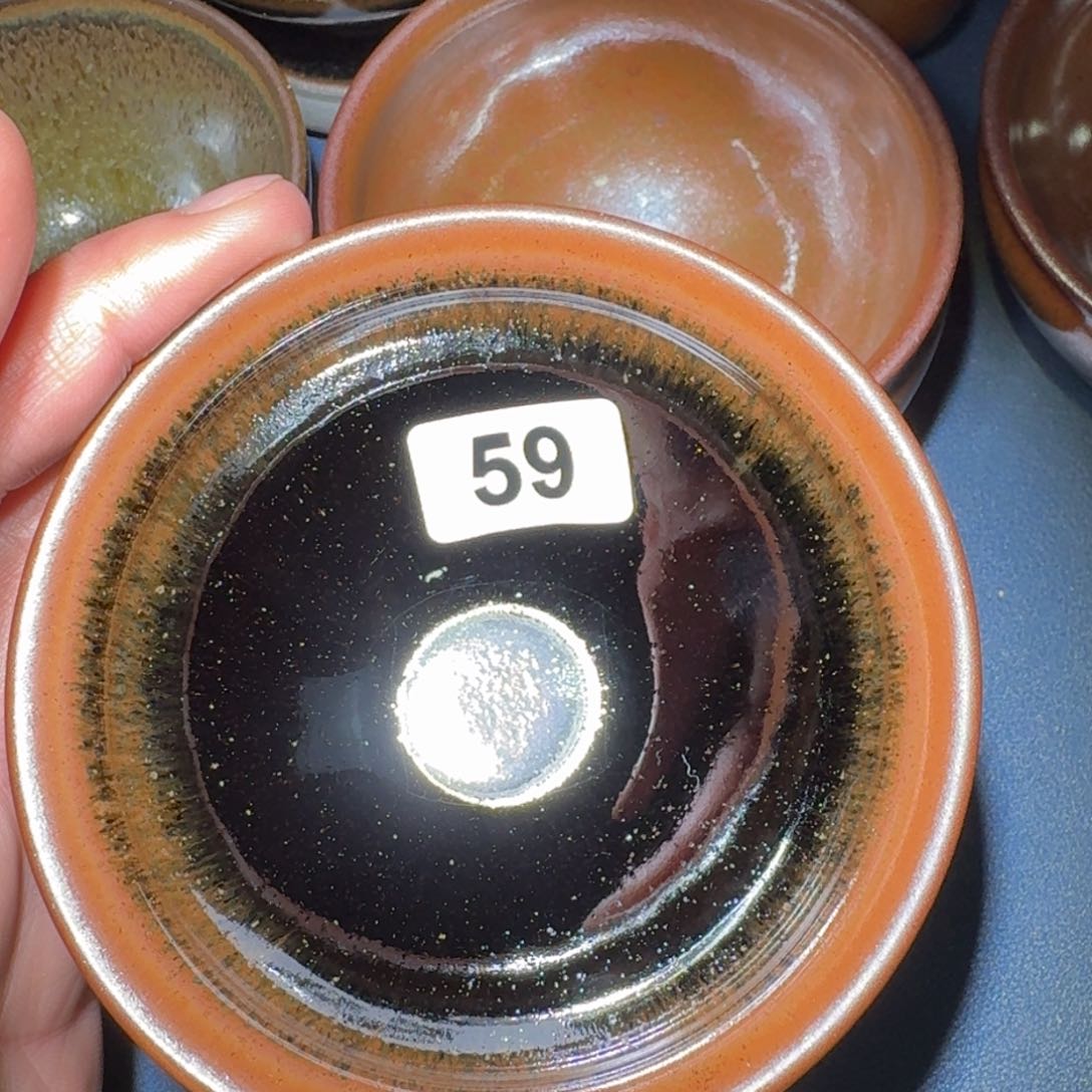 小雨茶盏，手工的柴烧