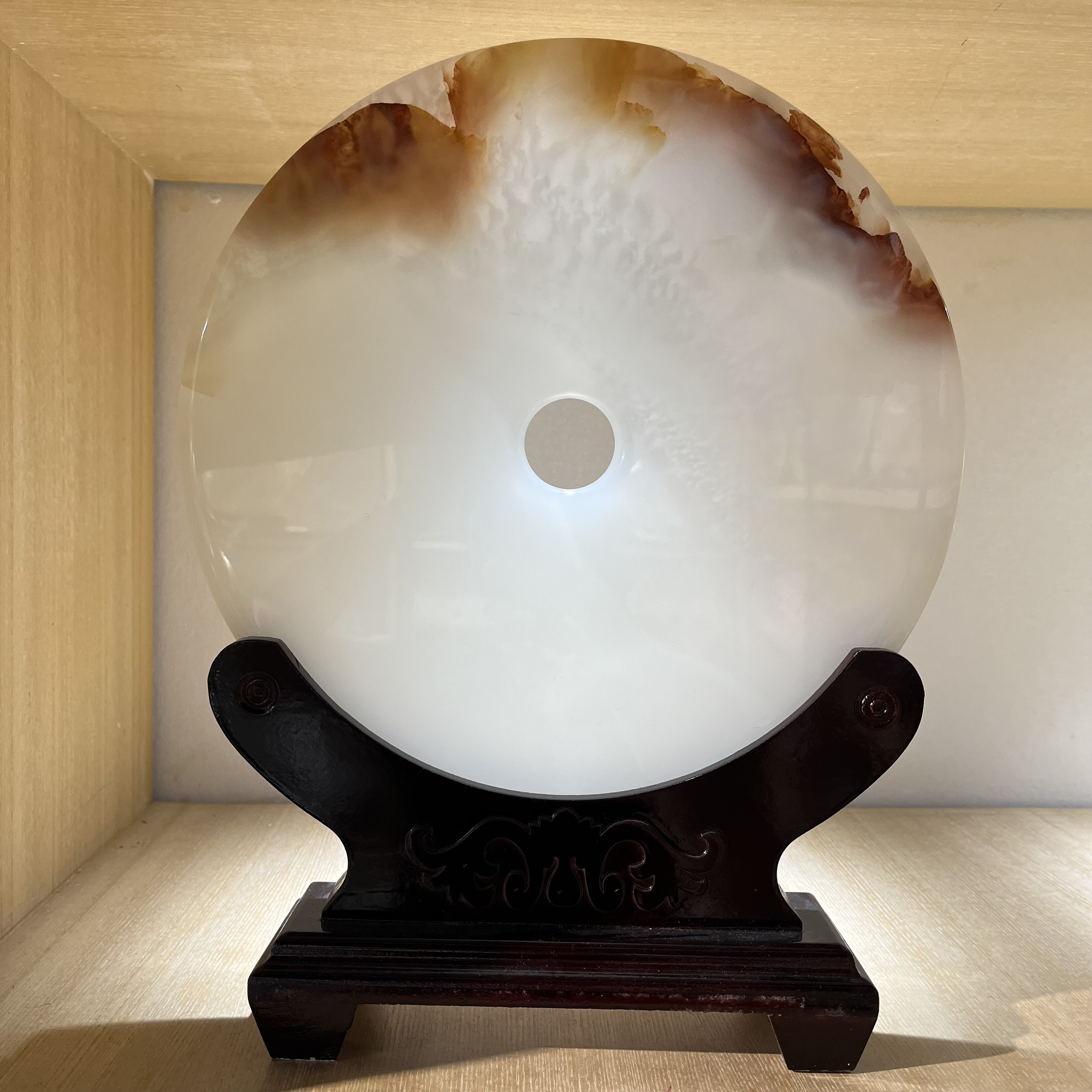 30公分平安扣新中式家居摆件（具有天然纹路纹理介意慎拍）