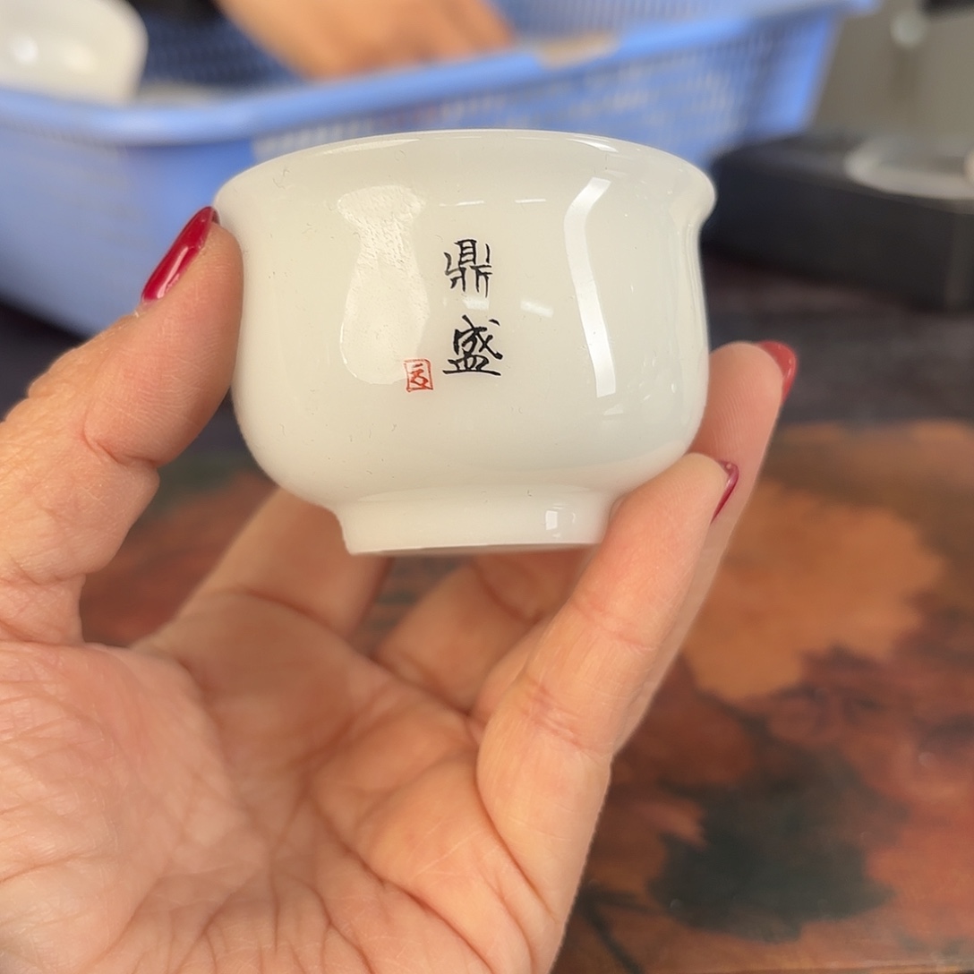 龙泉云间青瓷小米茶器