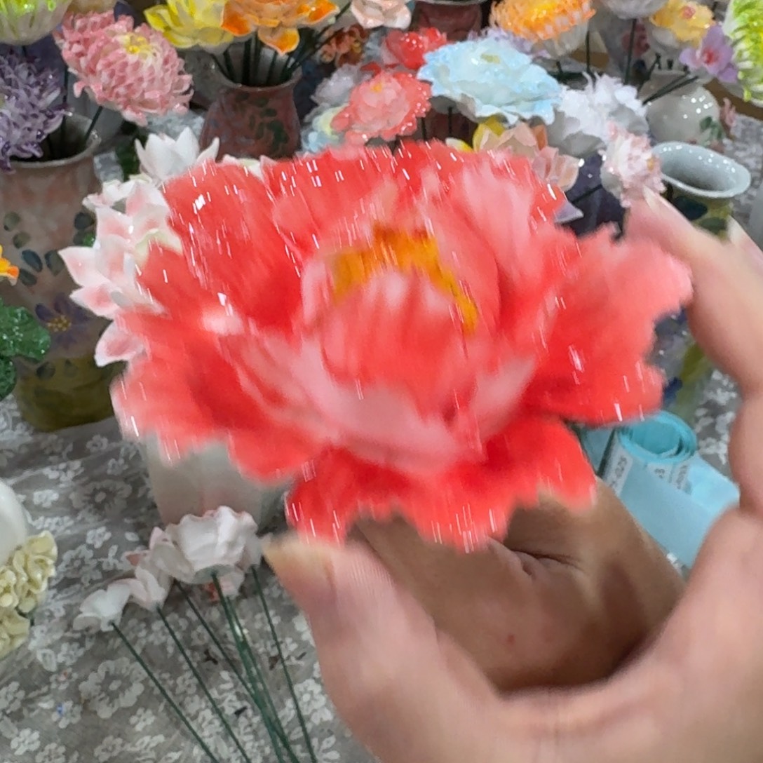 陶瓷花拍满20元发货退款的拉黑