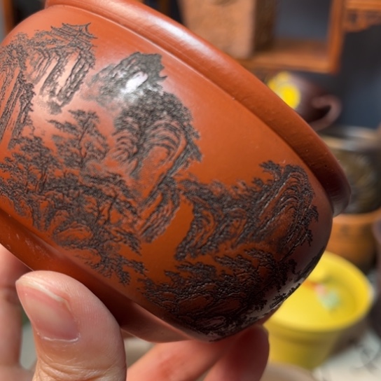 紫砂茶杯宜兴紫砂杯