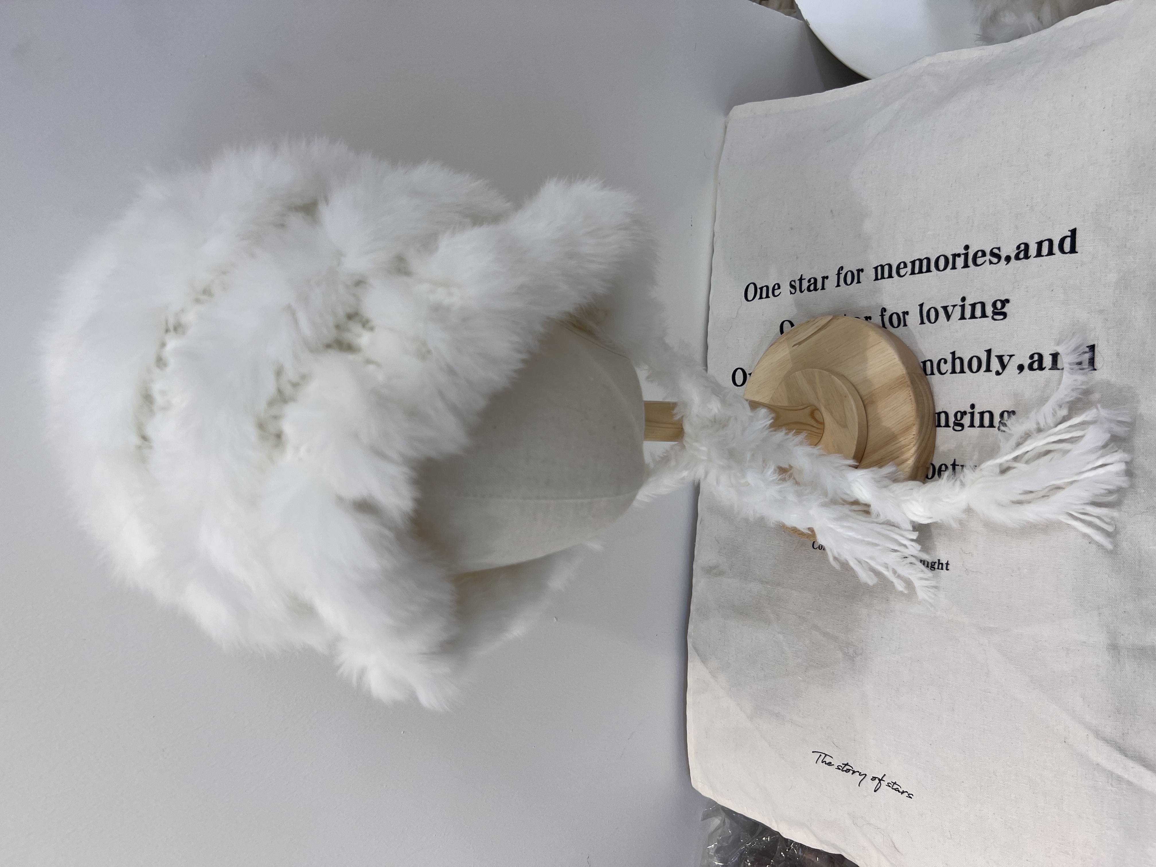 兔毛大辫子护耳帽时尚OL包头帽子流苏民族风女冬季百搭