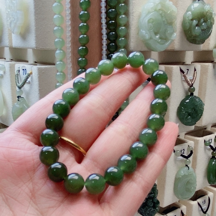 和田玉未镶嵌手串