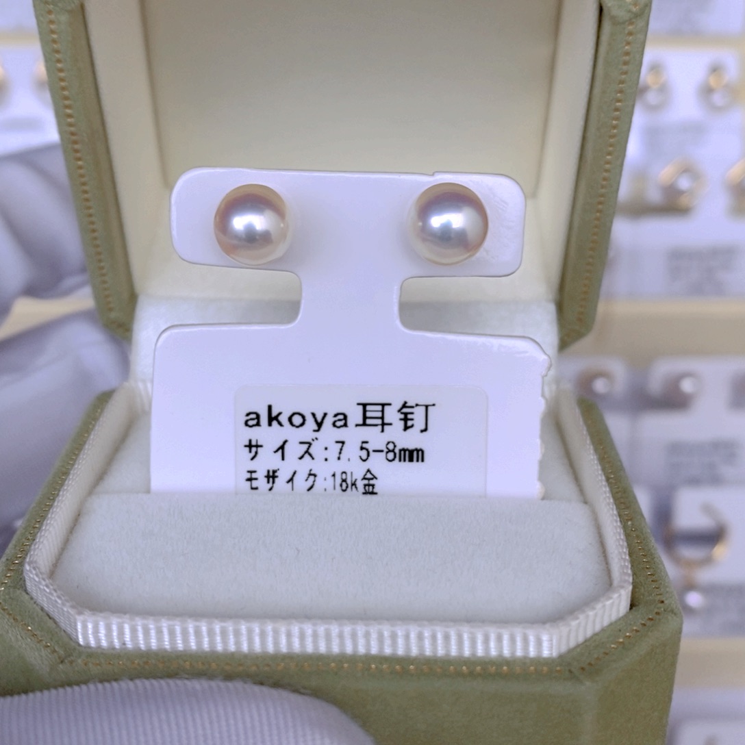 海水珍珠耳饰18K金镶嵌