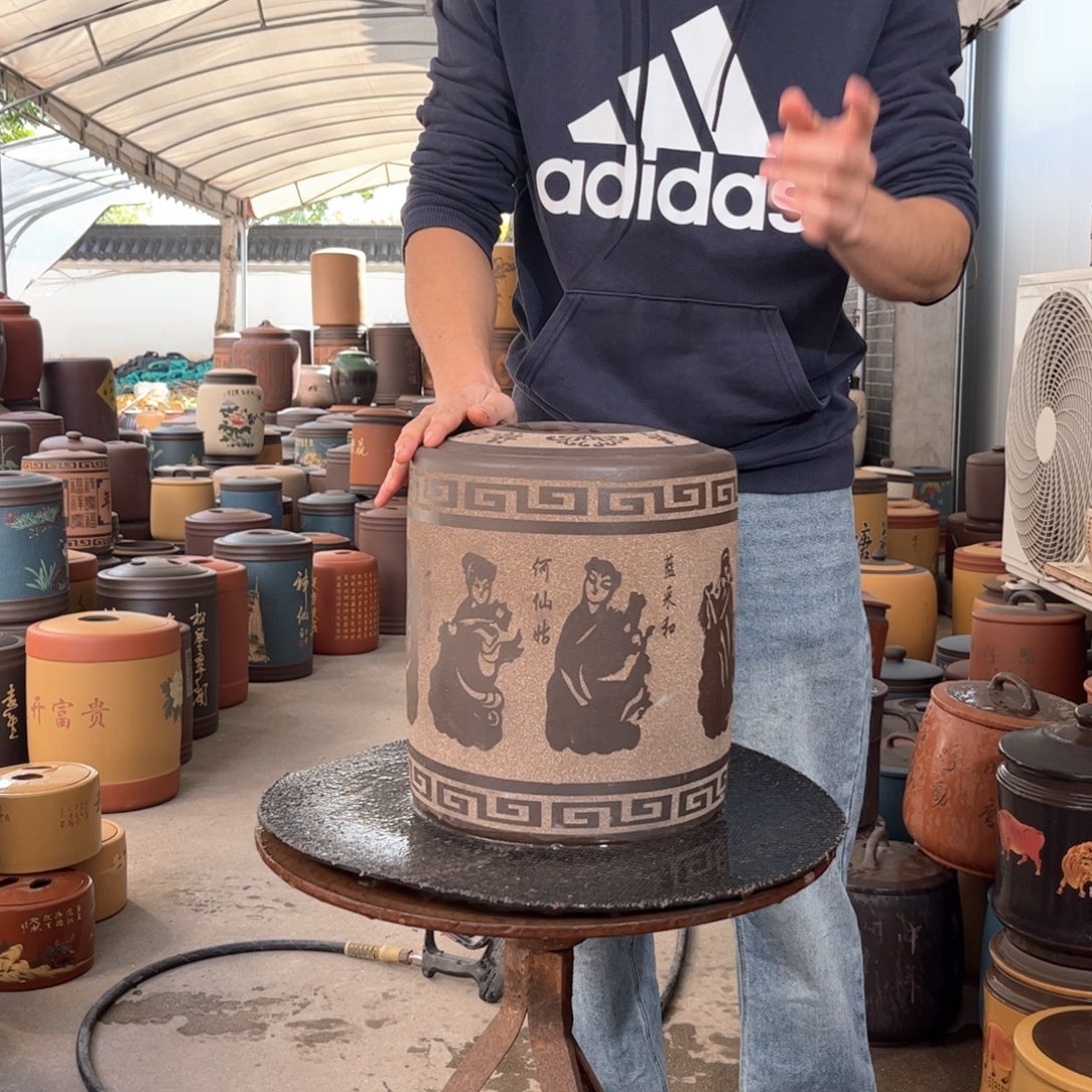 茶叶罐紫砂10 饼茶叶罐