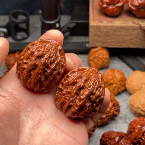 把件文玩核桃虎头