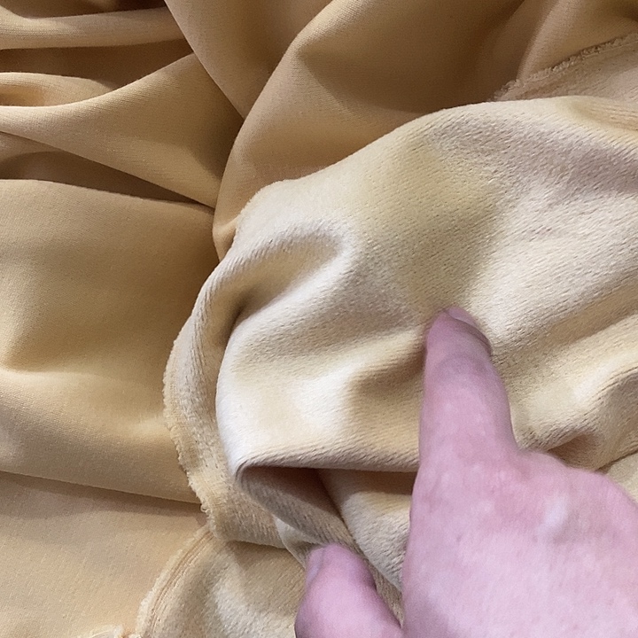 无纺布高档面料浅黄2米