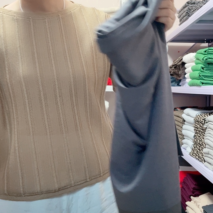 雨丝条灰色布料1米412