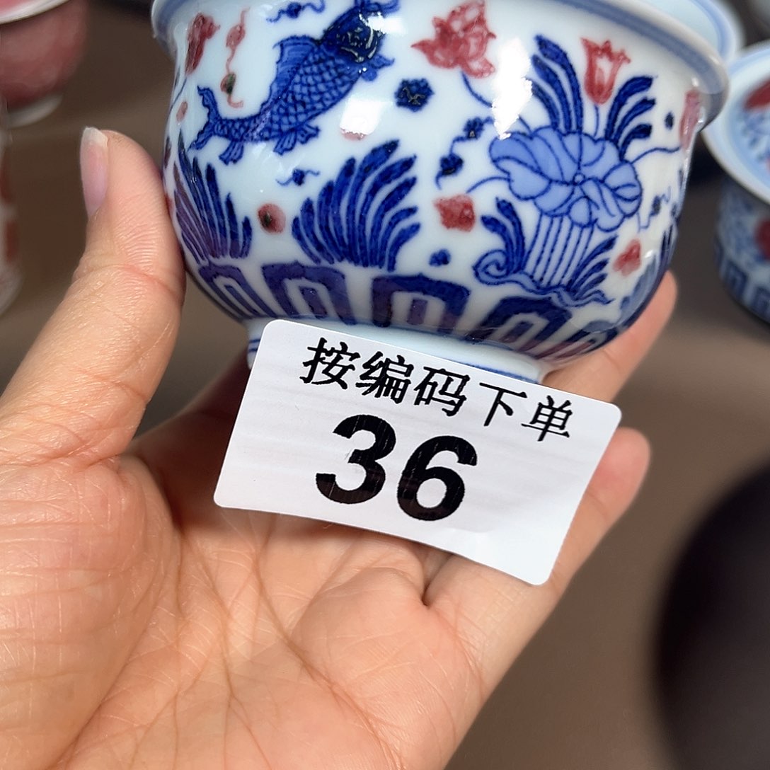 微瑕手工手绘茶具36
