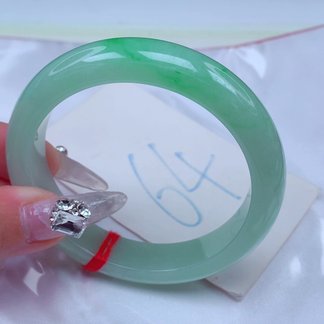 翡翠手镯未镶嵌天然缅甸翡翠A货手镯