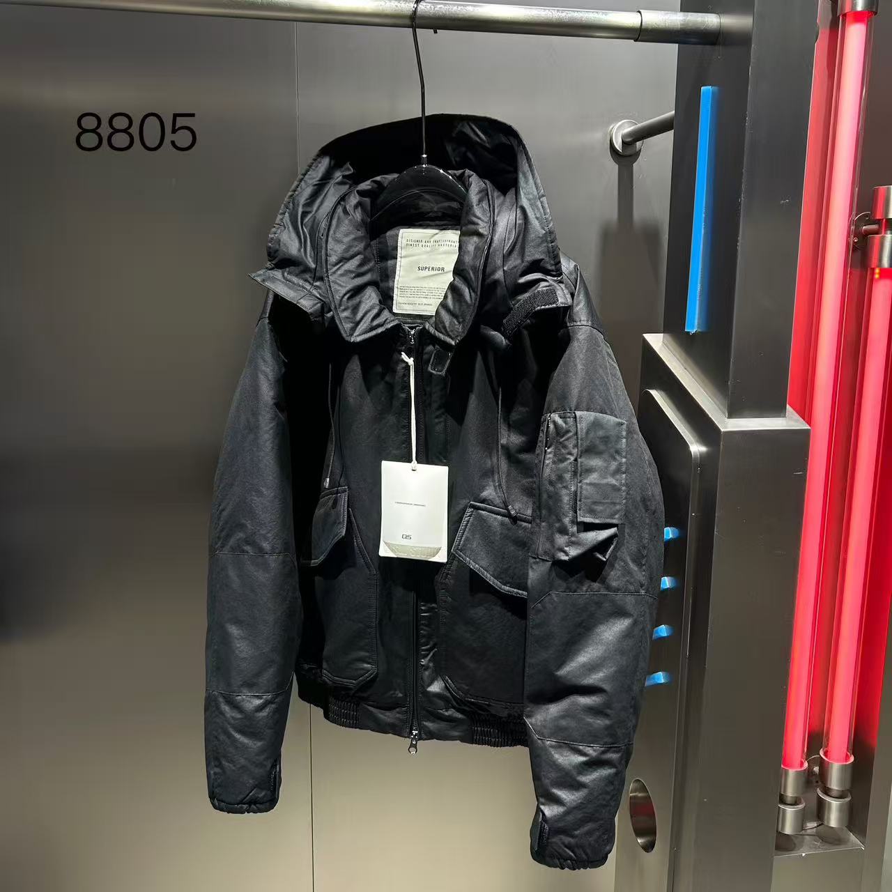 ZN.《QS》潮牌简潮连帽工装设计二棉外套男 #8805