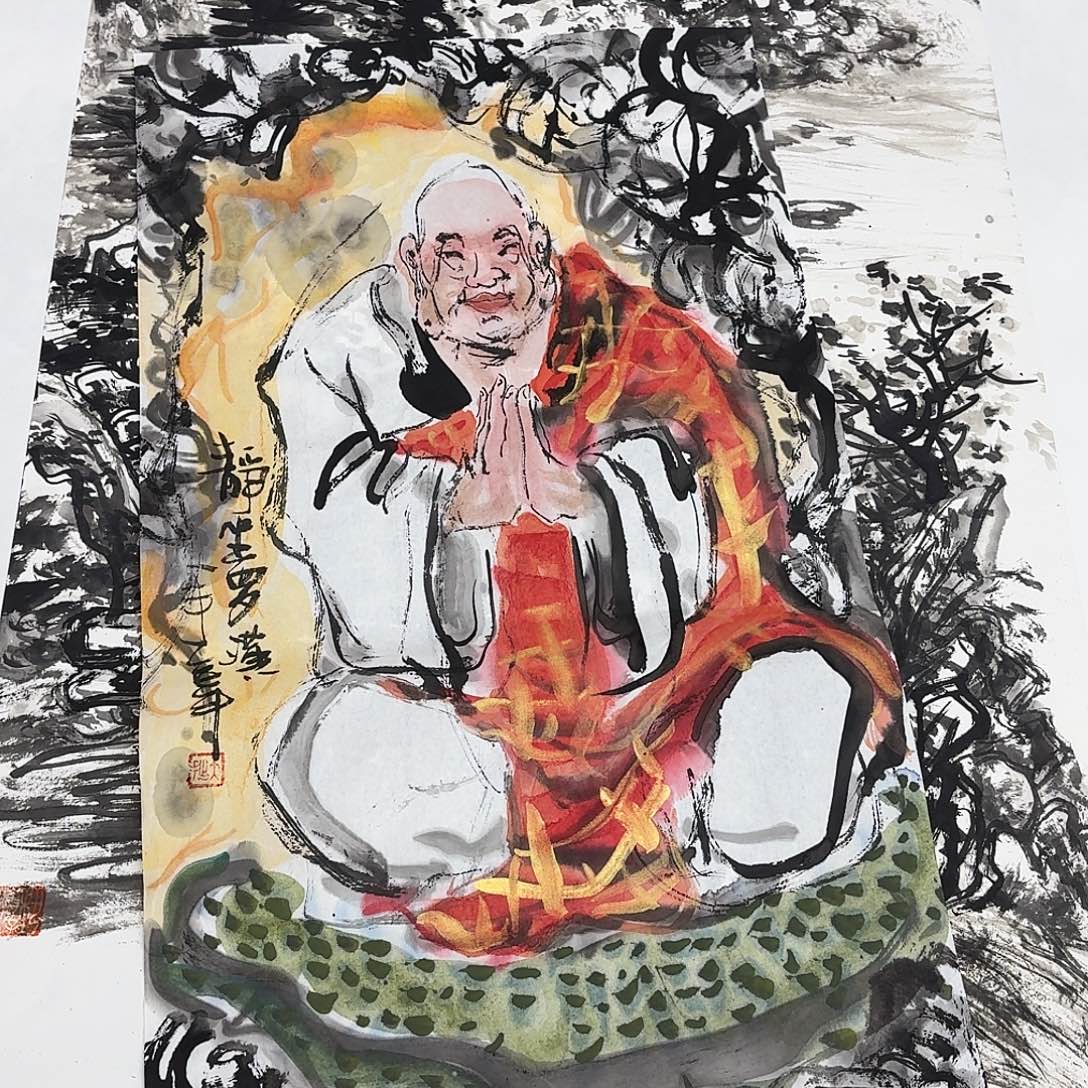 东***V国画四尺四开手绘作品