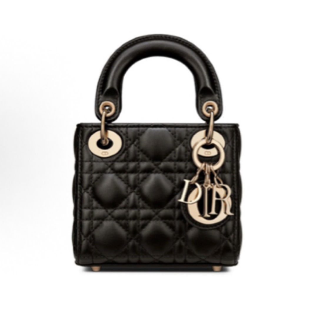 95新 DIOR/迪奥 戴妃黑金三格 15年/JW1919