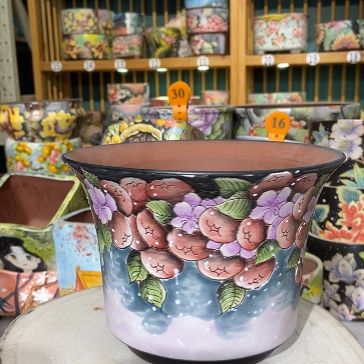 红陶景德镇艺术手绘作品