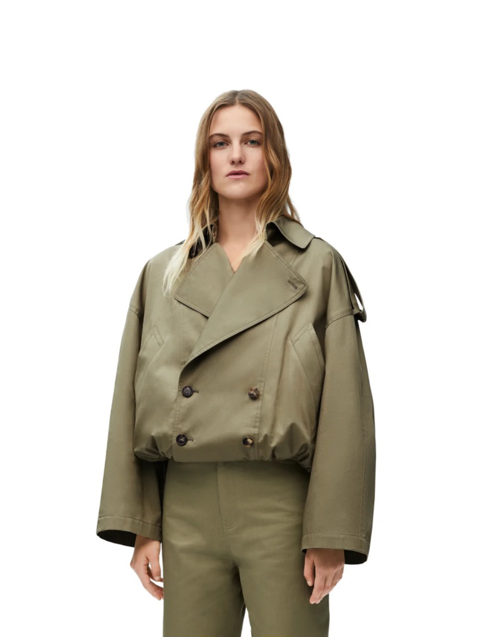 99新 LOEWE/罗意威 短款女士夹克风衣外套 34码 01645