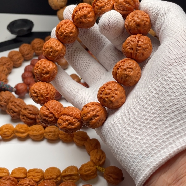 吊坠文玩核桃野生小核桃手串小八棱福利