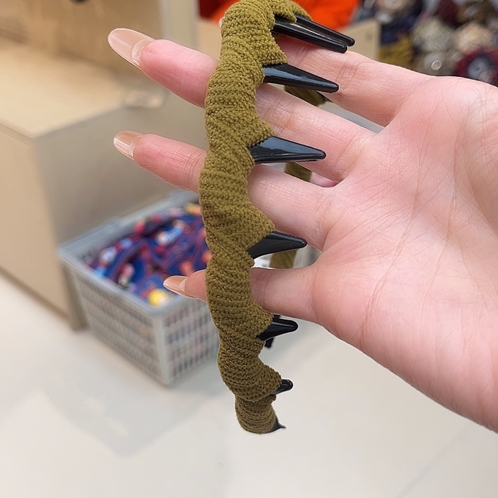 布艺铁合金黄色发箍